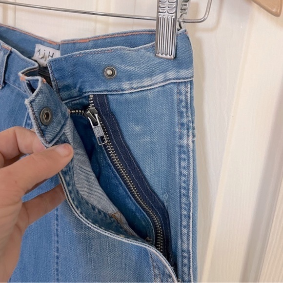 MiH High Rise Cropped Wide Leg Jeans Size XS - Picture 5 of 6